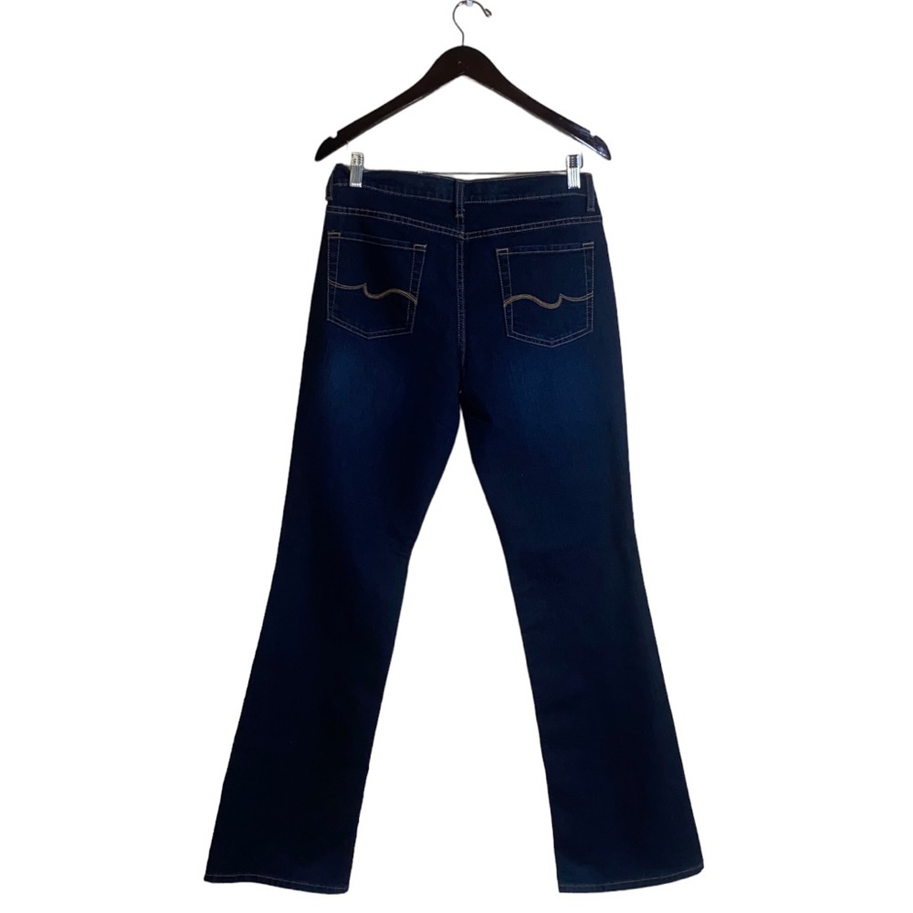 No Boundaries Denim Women’s Juniors Dark Blue Wash Mid Rise Bootcut Jeans Sz 11 - Picture 12 of 16